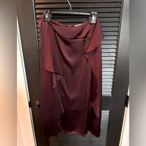 BNWT Kate Spade Burgundy Midi Skirt size 8